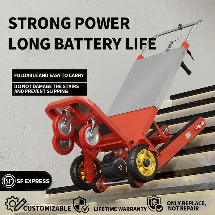 400kg Electric Crawler Climbing Machine 2025 Loading Automatic up down Stairs