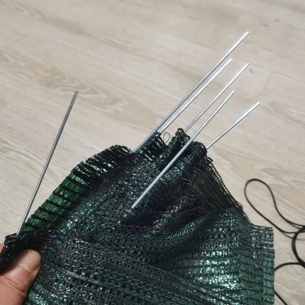 1Pcs Set 3m Durable Metal Frame Garden Tunnel Greenhouse with Shade Netting and Plastic Cover for Plant Protection