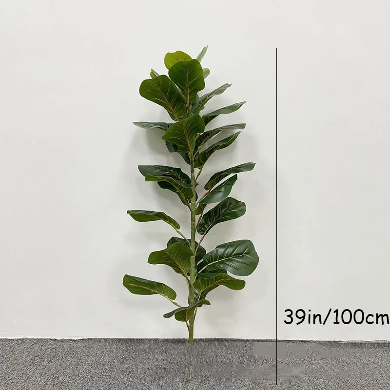 59in Large Artificial Ficus Tree Tropical Plants Green Palm Leafe's Big Monstera Tree Branch