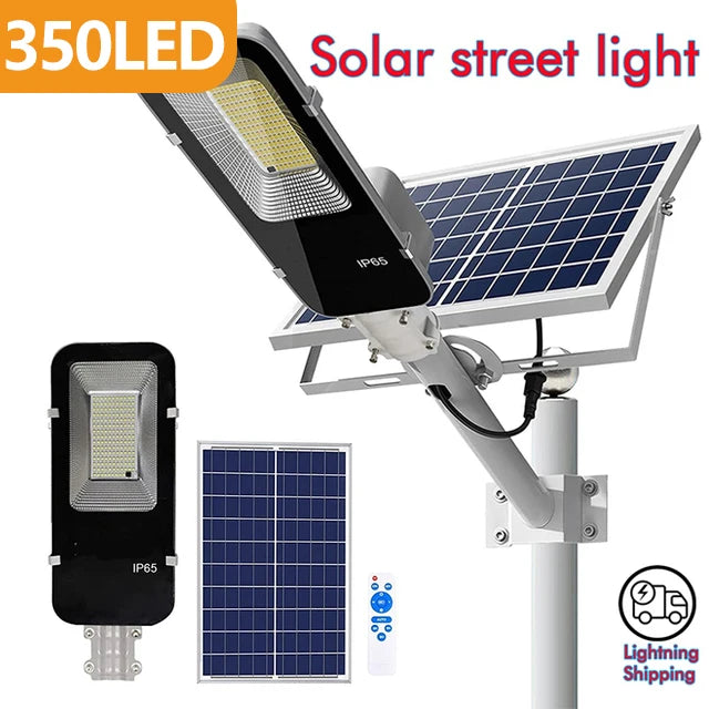 200W Powerful Outdoor Solar 6000mah Waterproof Automatic Dusk to Dawn Street Light