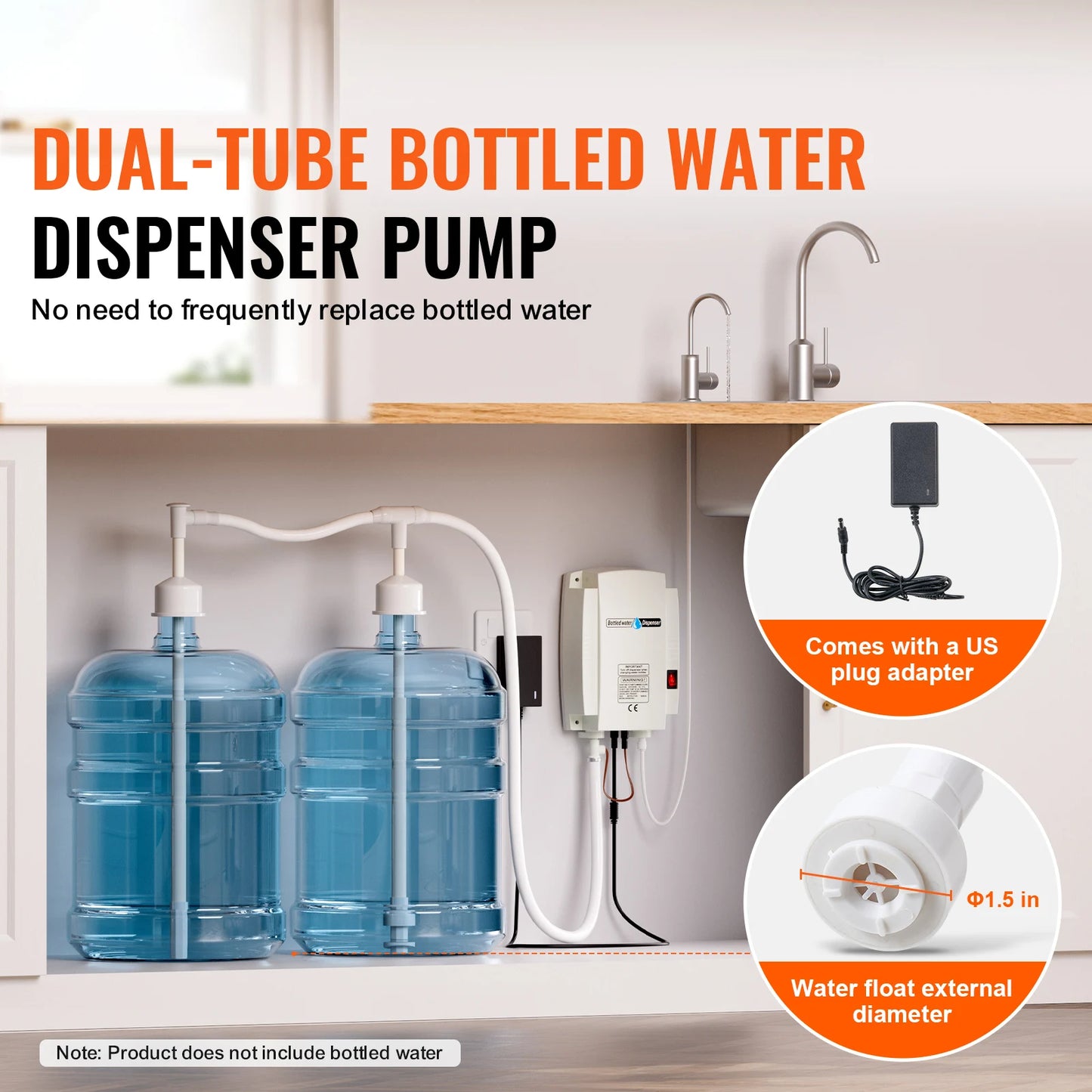 2x5Gal Bottled Water Dispenser Pump System
