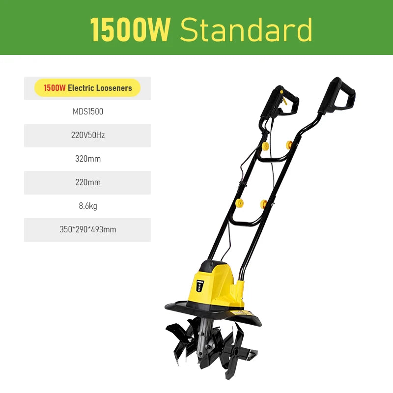Garden Tiller Electric Cultivator