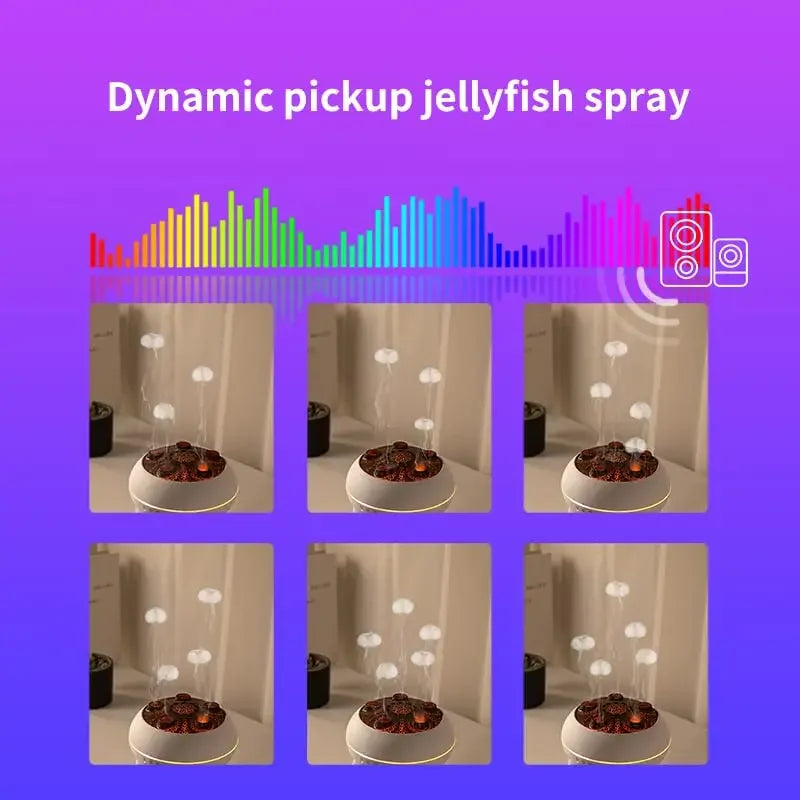 Jellyfish Air Humidifier 250ml Essential Oil Diffuser w/Remote Control 7 Colorful Night Lights