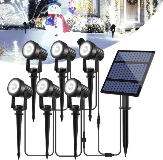 1/2/4/6 LEDS Solar Spotlight Outdoor Garden Wall Lamp