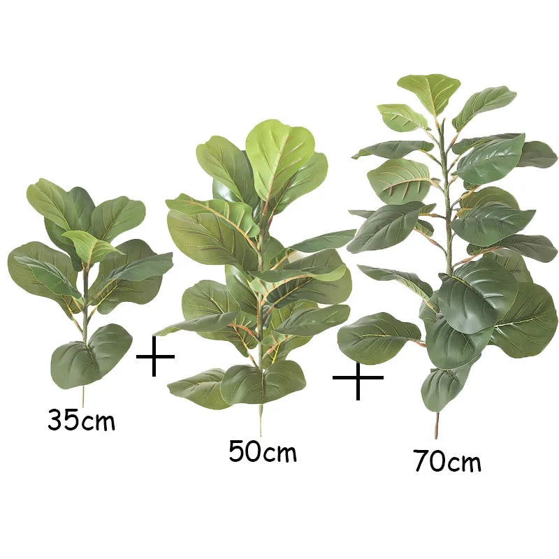 59in Large Artificial Ficus Tree Tropical Plants Green Palm Leafe's Big Monstera Tree Branch