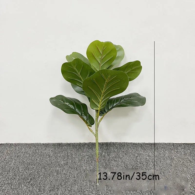 59in Large Artificial Ficus Tree Tropical Plants Green Palm Leafe's Big Monstera Tree Branch