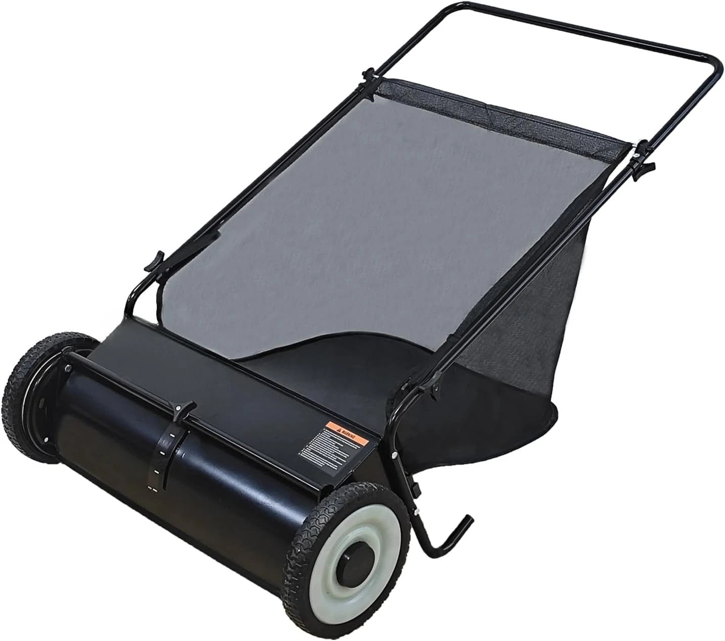 Push Lawn Sweeper, 26-Inch Width, 7 Cu. Ft. Hopper Capacity, 4 Spinning Brushes, Adjustable Height, Durable Steel Frame·2025 NEW