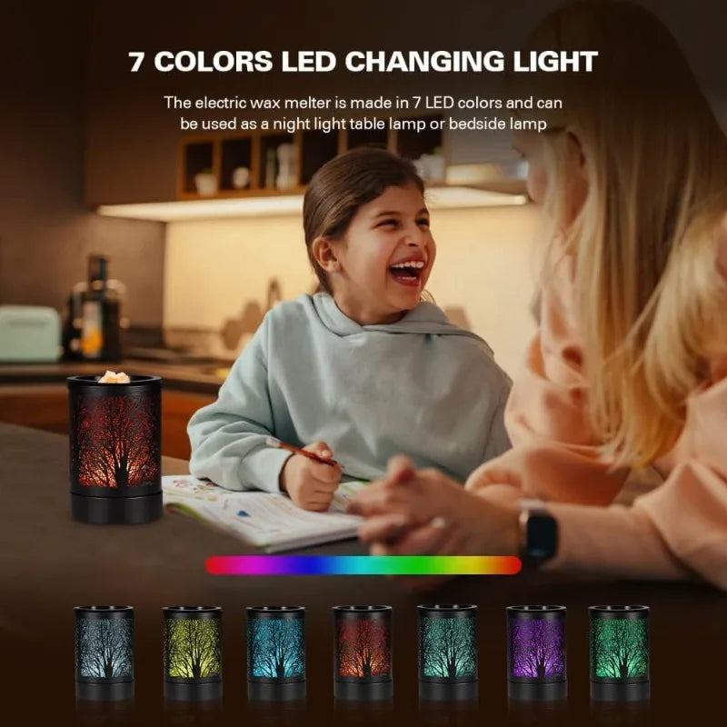 1PCS Electric Wax Melt Warmer LED Changing Light " Fragrant"