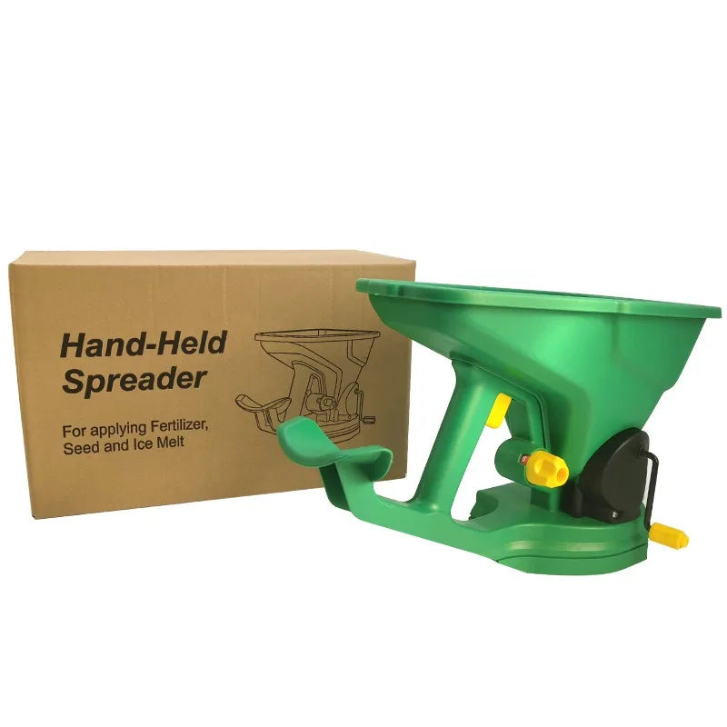 Fertilizer, Seed, and Snow & Ice Melter Dispenser, Hand Regulated