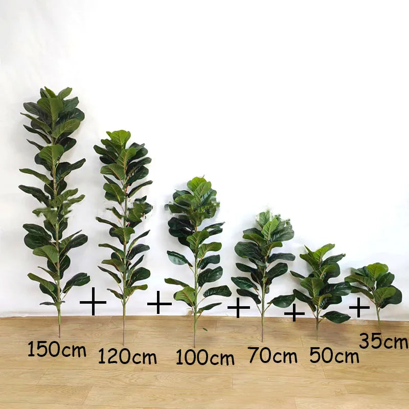 59in Large Artificial Ficus Tree Tropical Plants Green Palm Leafe's Big Monstera Tree Branch