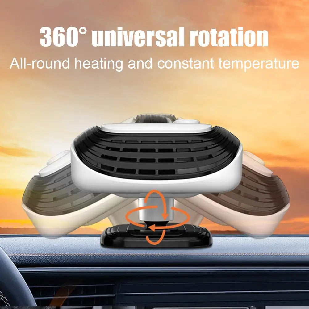 Winter Electric Heater for Car 12V/120W Quick Heating Fan 2-Level Car Interior Warmer