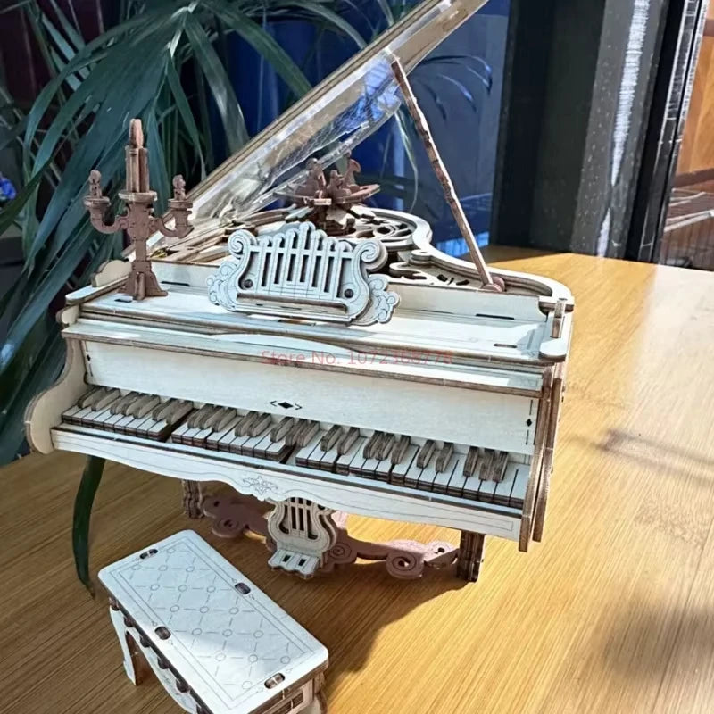AMK81 Magic Piano 3D Mechanical Music Box Wooden Puzzle Adult