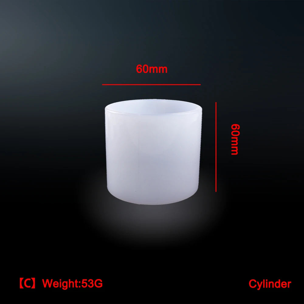 1PC 10 Style Cylindrical Hexagon Silicone Mold DIY Epoxy Resin Casting Mould