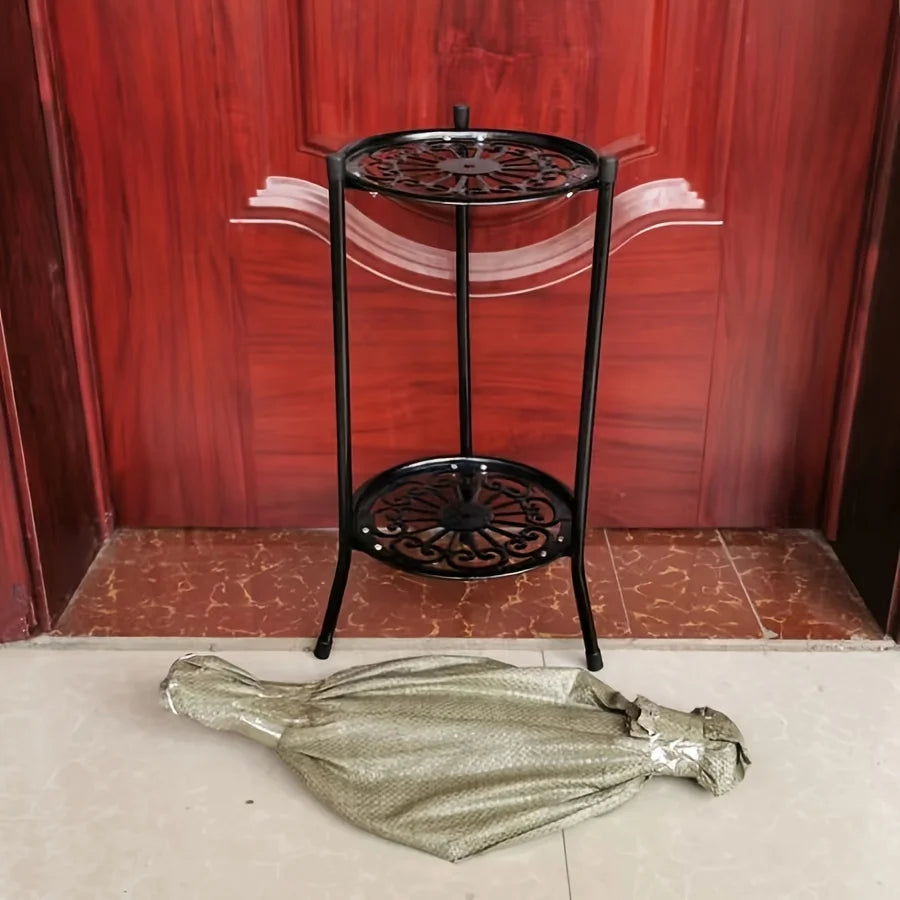 1 Pack, 2-Tiered Tall Metal Plant Stands