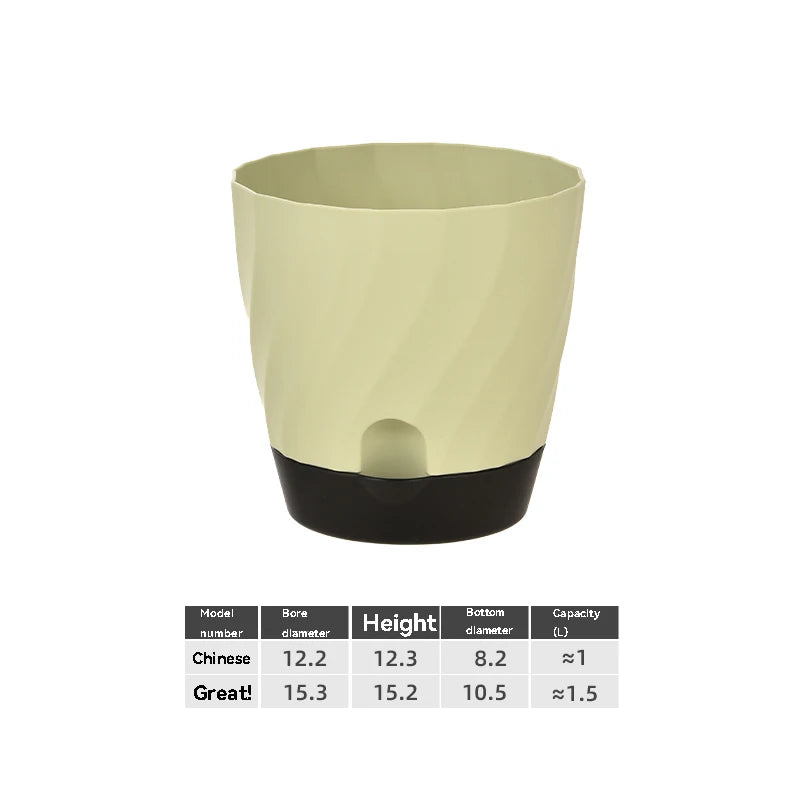 Plastic Flower Pots for Balcony, Simple and Breathable, High-end Planting, Home