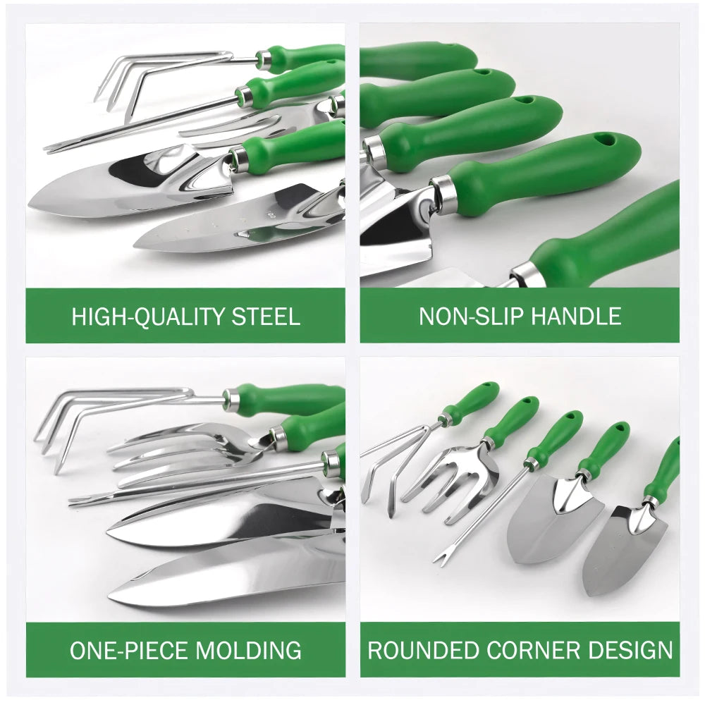 11-Piece Outdoor Garden Tool Set – Ergonomic Grip & Rustproof Pruning Tools