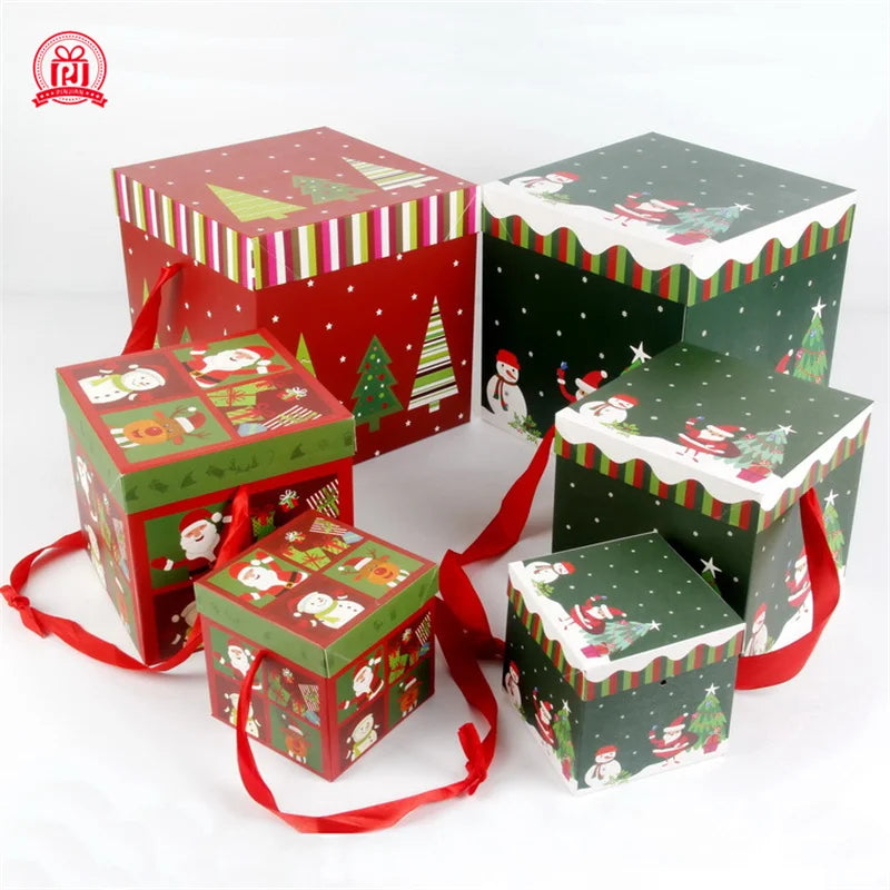 Christmas Gift Boxes Outdoor Present Decoration Under The Tree Package