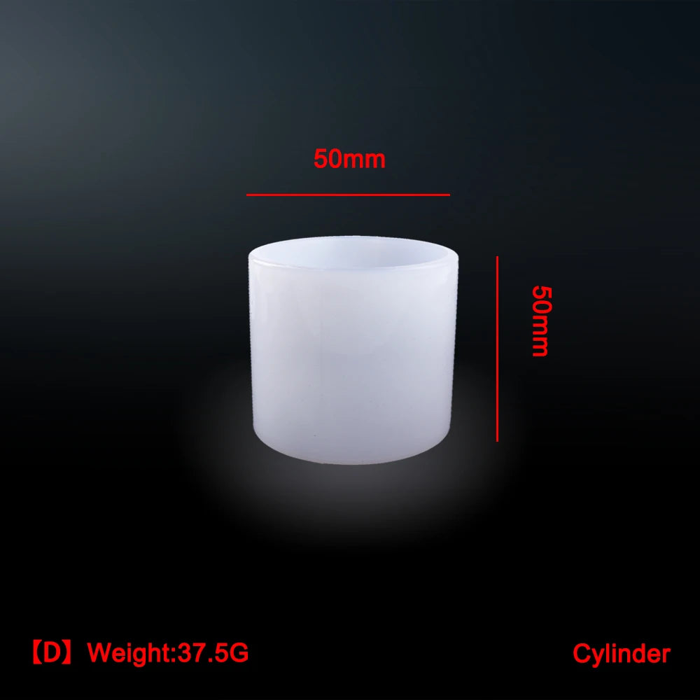1PC 10 Style Cylindrical Hexagon Silicone Mold DIY Epoxy Resin Casting Mould