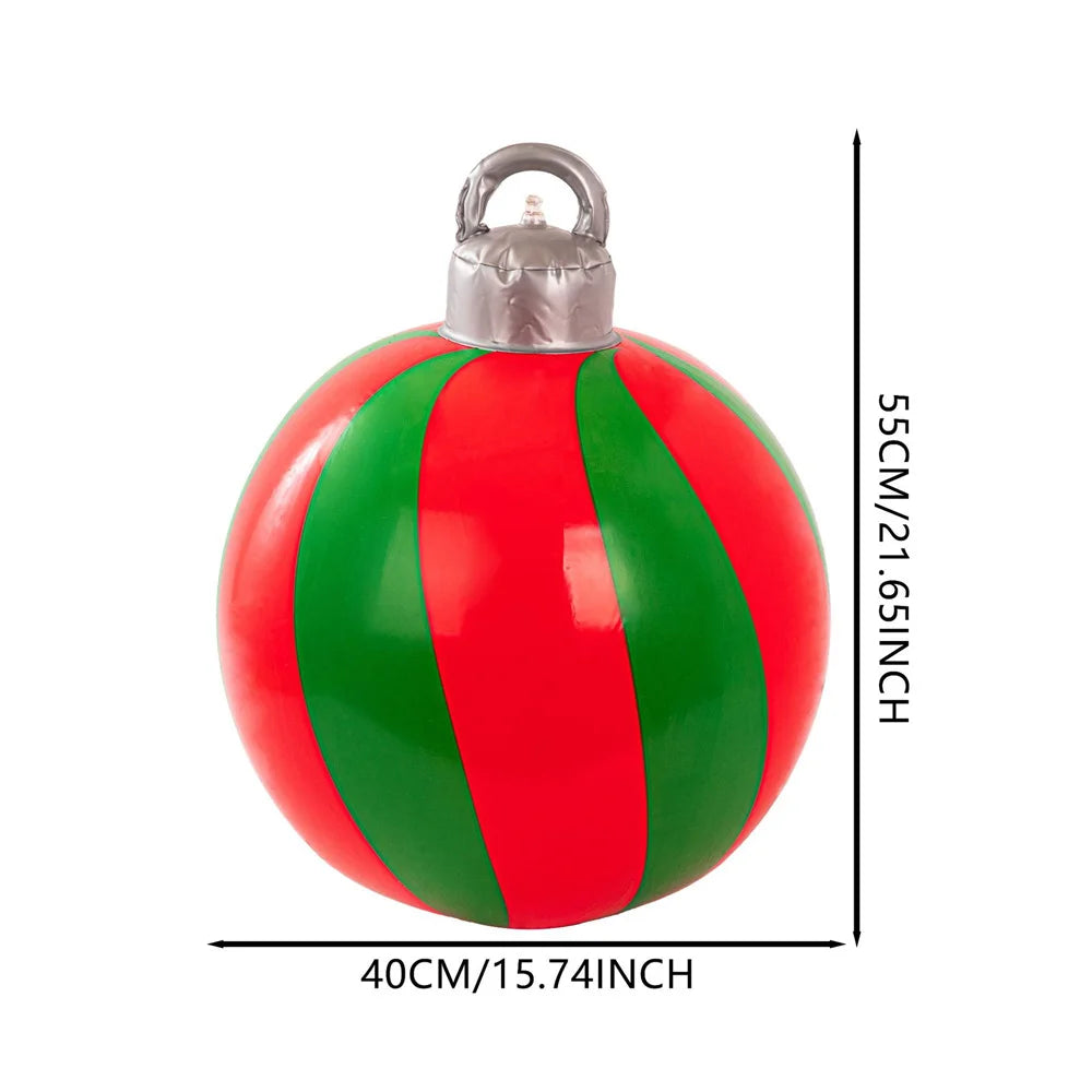 55CM Christmas Inflatable  PVC Giant Christmas Tree Decorations Large Balls Courtyard Ornaments