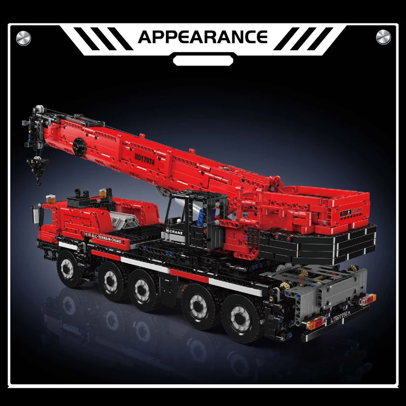 Remote Control LTM 1110 Crane Building Block Assembly.