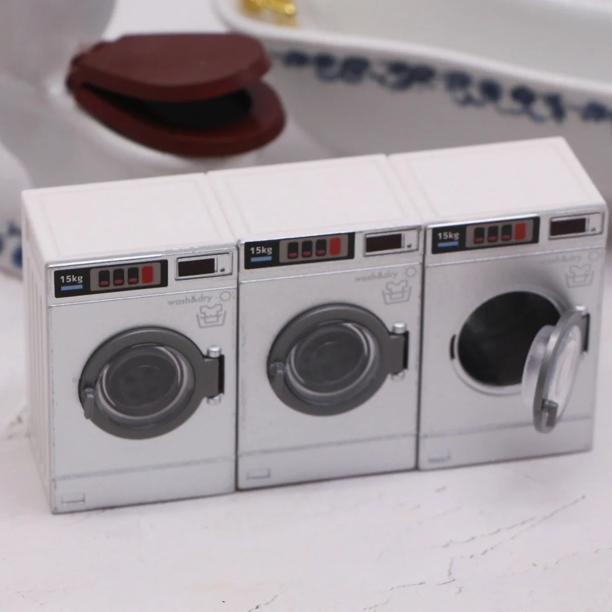 Miniature Bathroom Scene Dollhouse Furniture Props Models Accessories