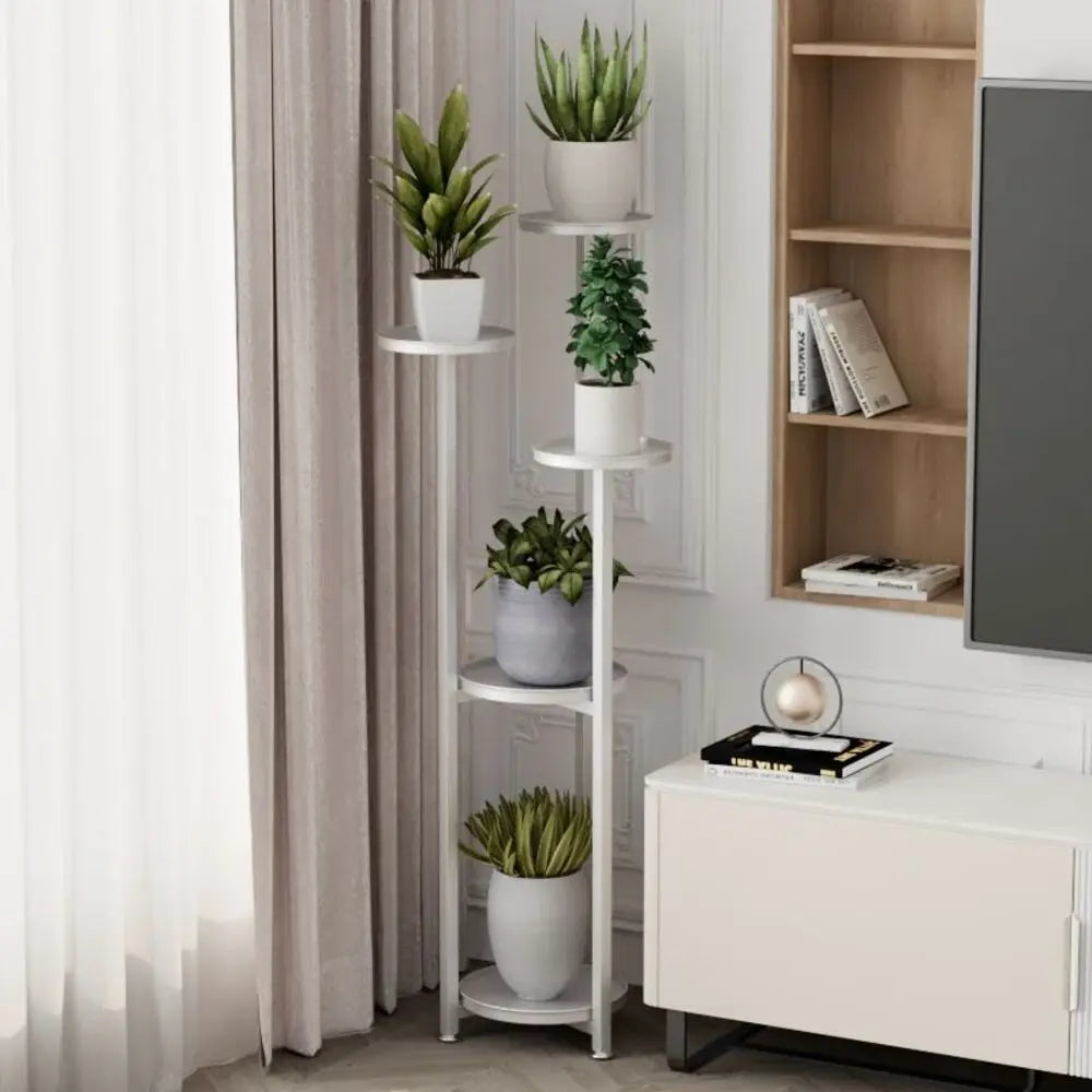 Tiered Plant Stand Indoor, Multi-Layer Metal Corner Planter Stands with Anti-slip Feet