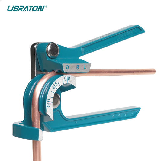 LIBRATON Tube Pipe Bender, 3-IN-1, 1/4" 5/16" 3/8" for Copper, Brass, Aluminum, Thin Steel
