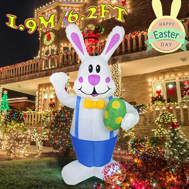 Christmas Decoration Inflatable  Snowman Built-in LED Lights Outdoor New Year Party Decor
