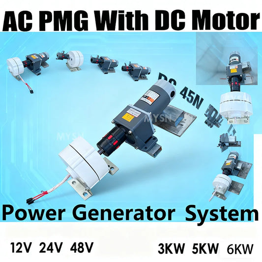 3KW 5KW 7KW Low Speed Permanent Magnet Generator 12V 24V 48V Free Energy