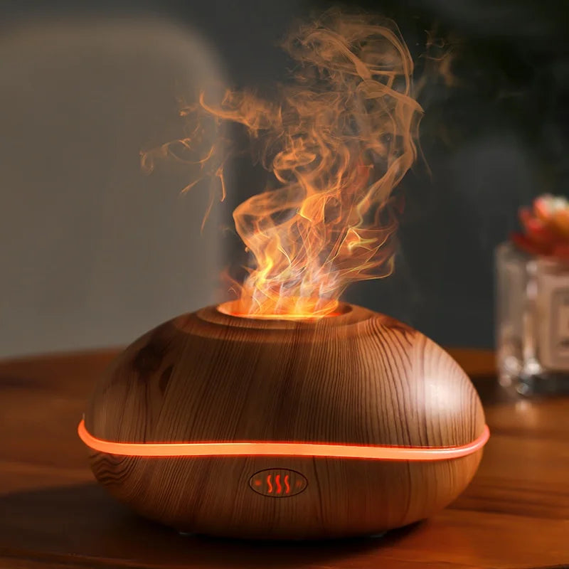 Aroma Humidifier flame Can Add Essential Oil  Air Humidifier Equipped with colorful lighting function