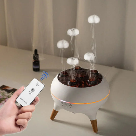Jellyfish Air Humidifier 250ml Essential Oil Diffuser w/Remote Control 7 Colorful Night Lights