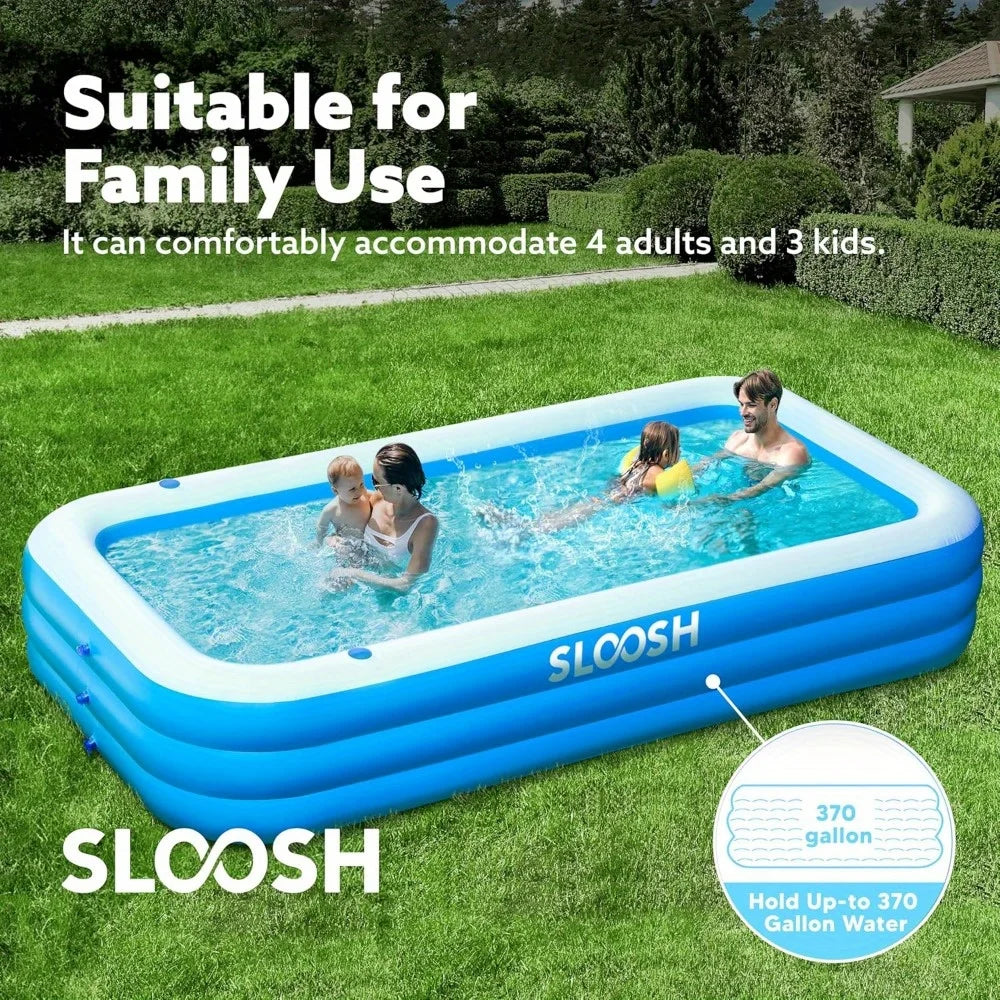 JOYFY 120" x 72" x 22" Full-Sized Inflatable  Summer Family  Swimming Pool