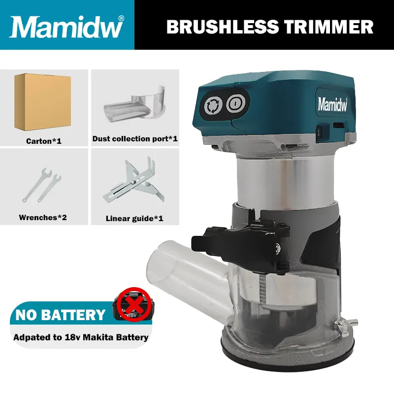Brushless Trimmer Cordless Electric Router