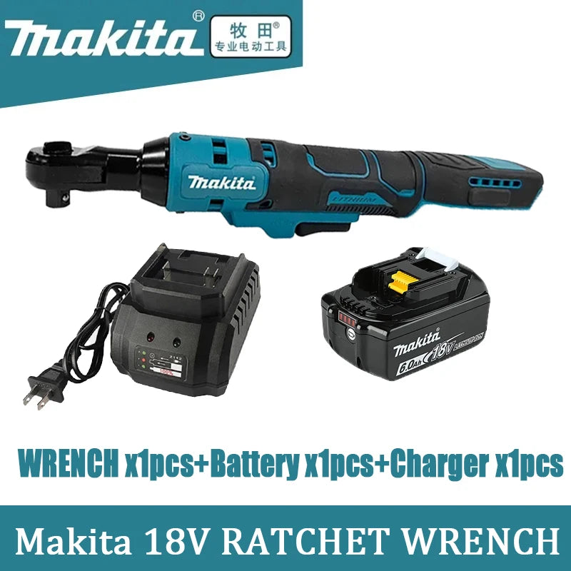 Makita 18V  Brushless Ratchet Right Angle 3/8 Wrench Cordless Variable Speed Power LED
