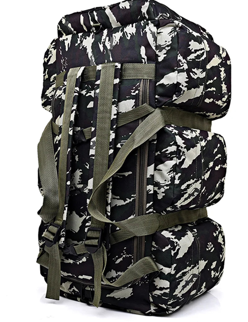 Outdoor 90L Men Tactical Luggage Bag Super Capacity Mountaineering Waterproof.