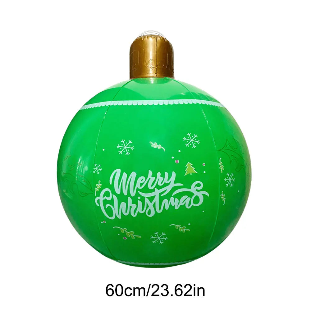 24 Inch Giant Inflatable Christmas Ball Large Outdoor Decorated Ball Christmas Decorations
