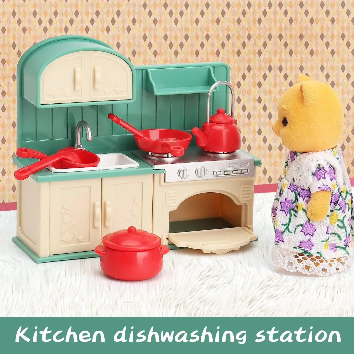 Dollhouse Furniture Set for Kid Toys Miniature Doll House Accessories