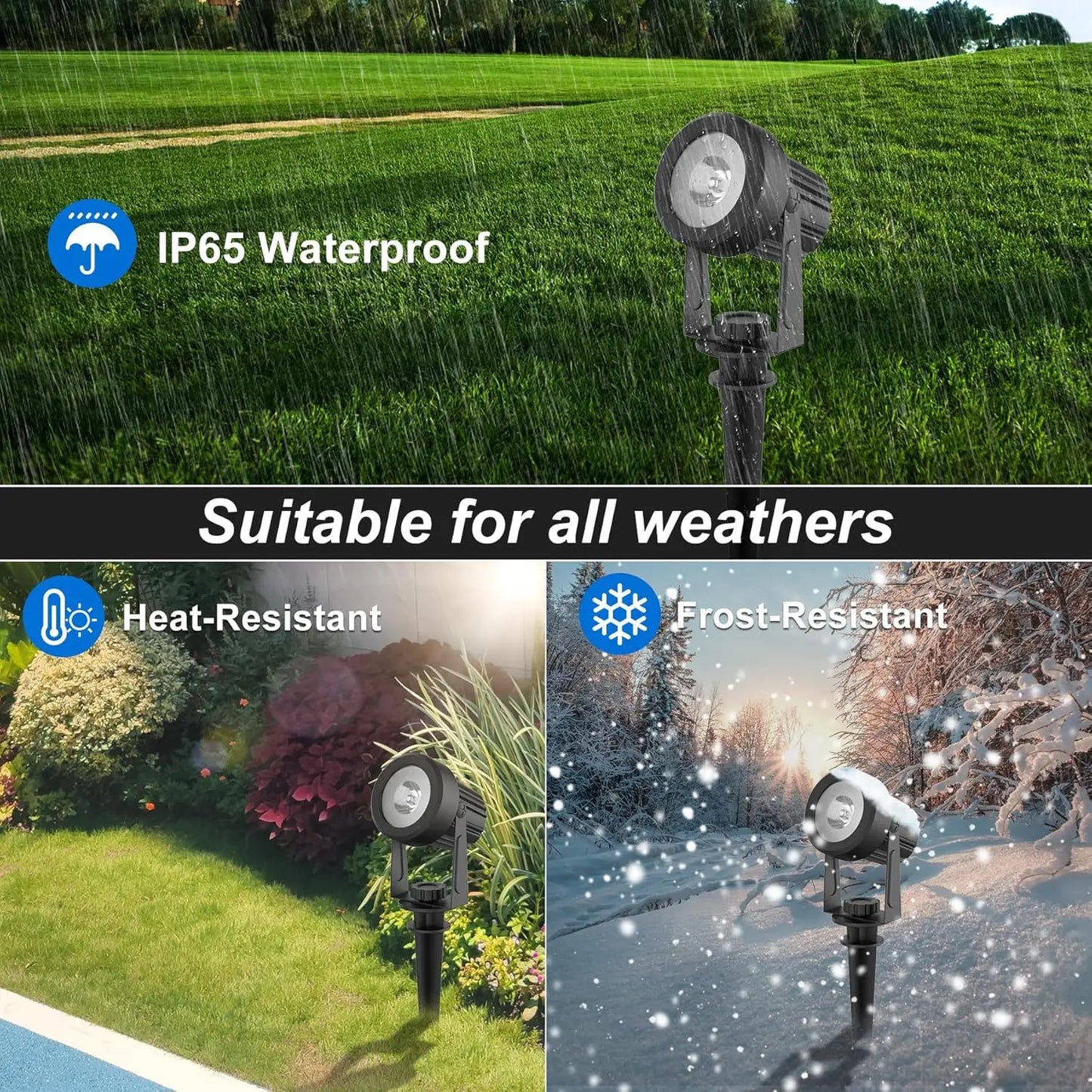1/2/4/6 LEDS Solar Spotlight Outdoor Garden Wall Lamp