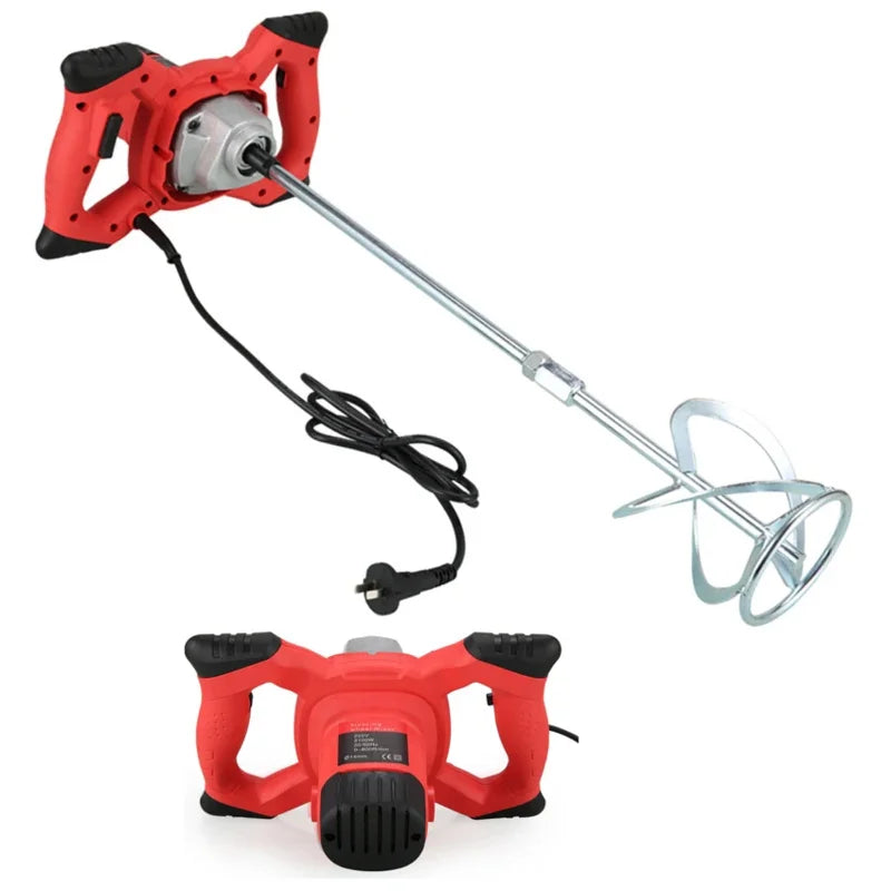 2100W Industrial Grade Electric Mixer 6 Gear Speed Adjustable Handheld