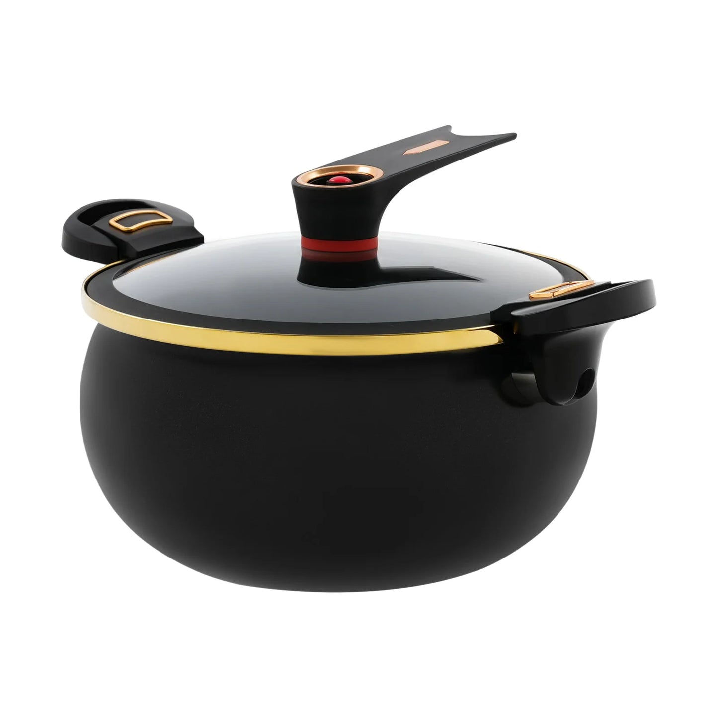 Iron Micro Pressure Cooker, 8.45Qt Capacity Non-Stick Pot with Safe Auto Pressure Release Valve