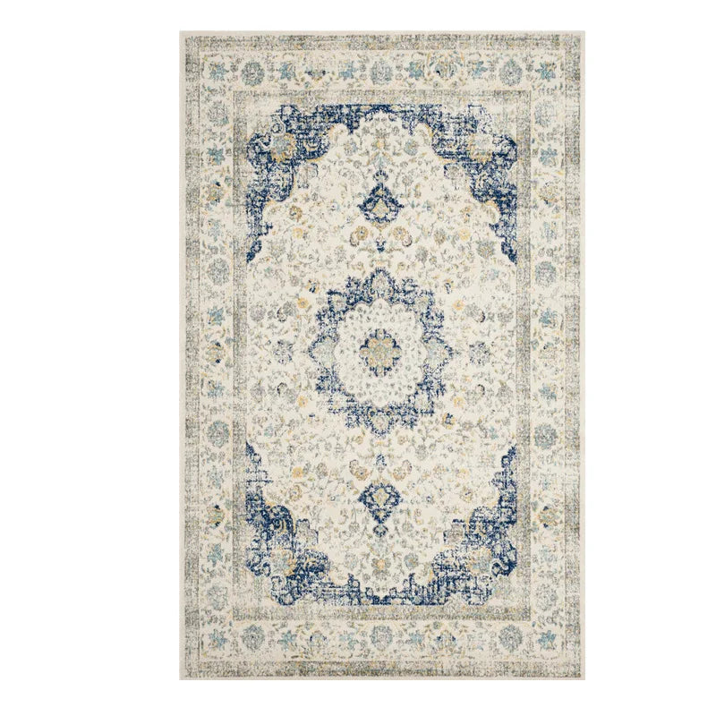 VIKAMA Washable Foldable Imitation Cashmere Carpet Entry Door Mat Persian Retro Style