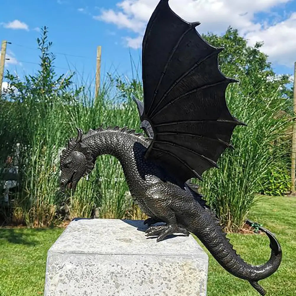 Dragon Water Fountain Sculpture for Home Garden Decoration