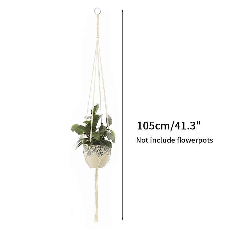 Plant Hanging Basket Handmade Macrame