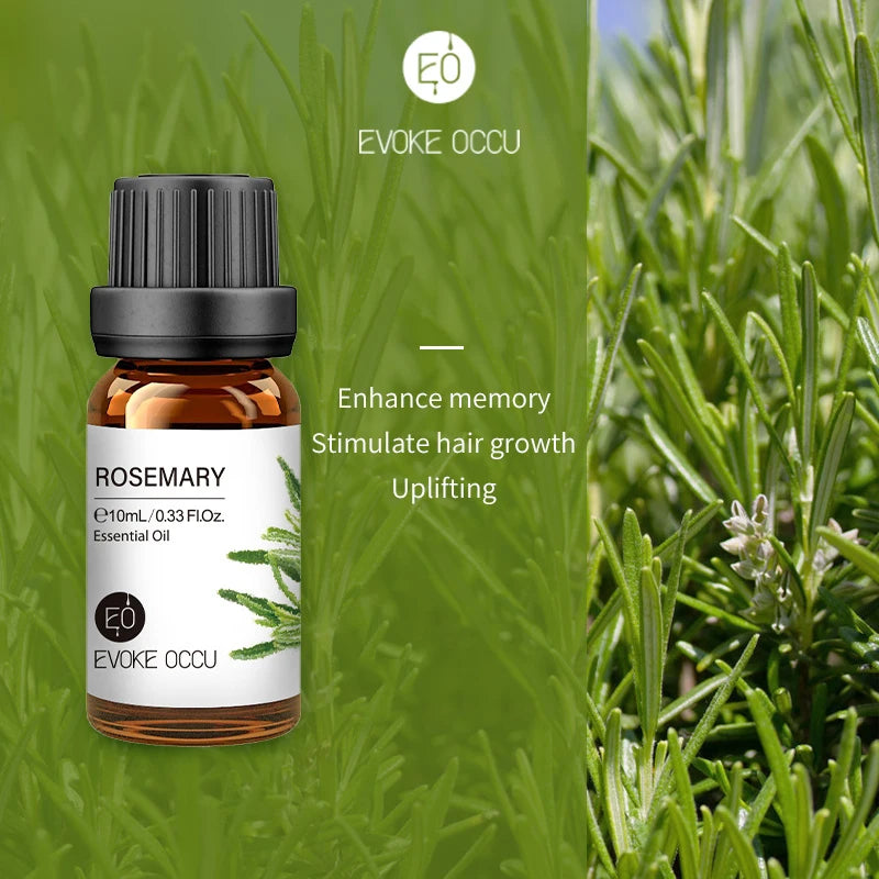 EVOKE OCCU 10mL Essential Oil, Lavender Jasmine Rose Vanilla Pure Natural Oil for Diffuser Humidifier Massage Candle Soap Making
