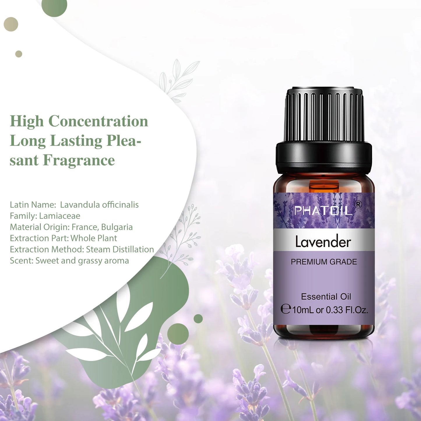 PHATOIL Natural Plant Essential Oil 10ml for Diffusers