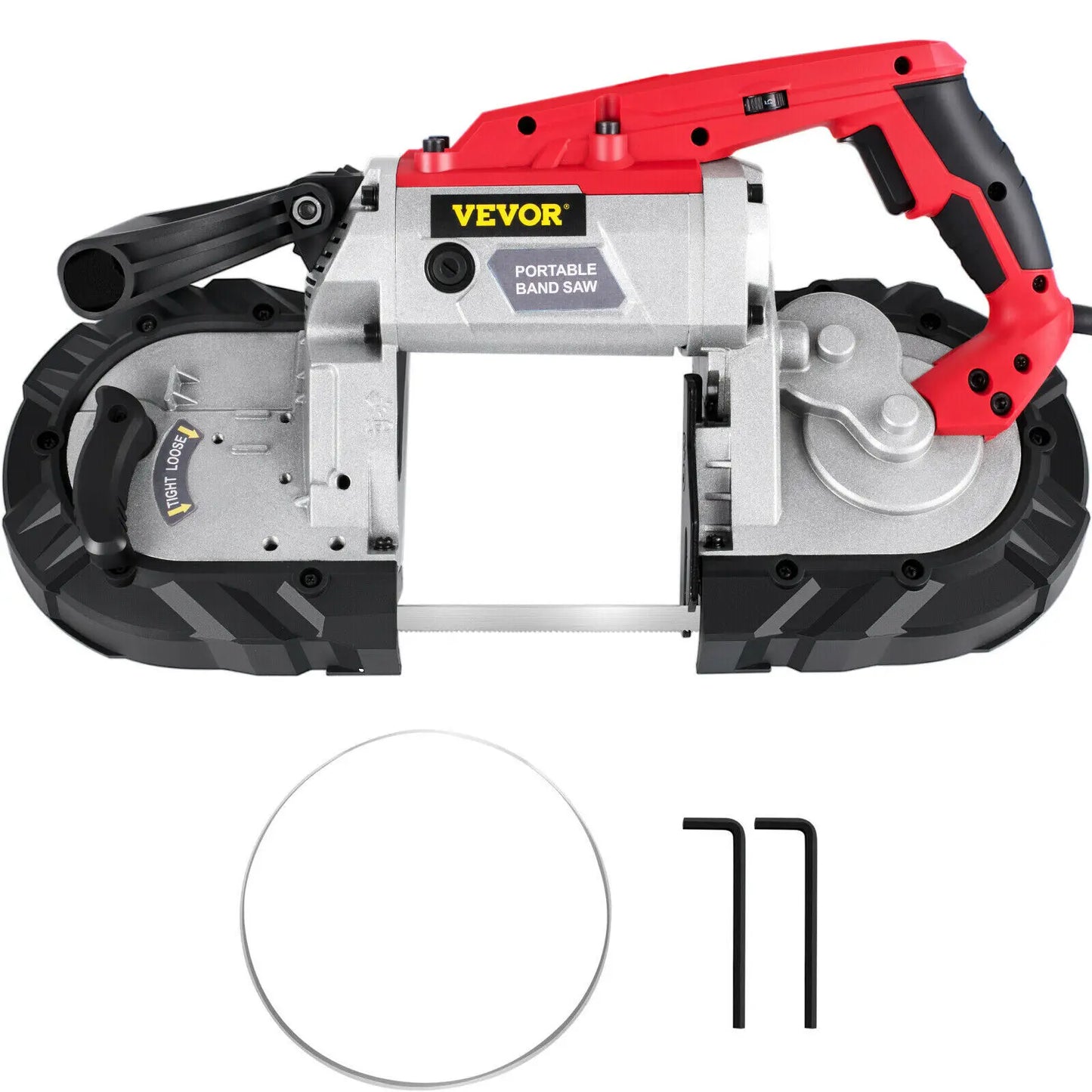 Portable Bandsaw 5Inch Cutting Capacity Cordless Variable Speed 10Amp Motor Deep Cut.