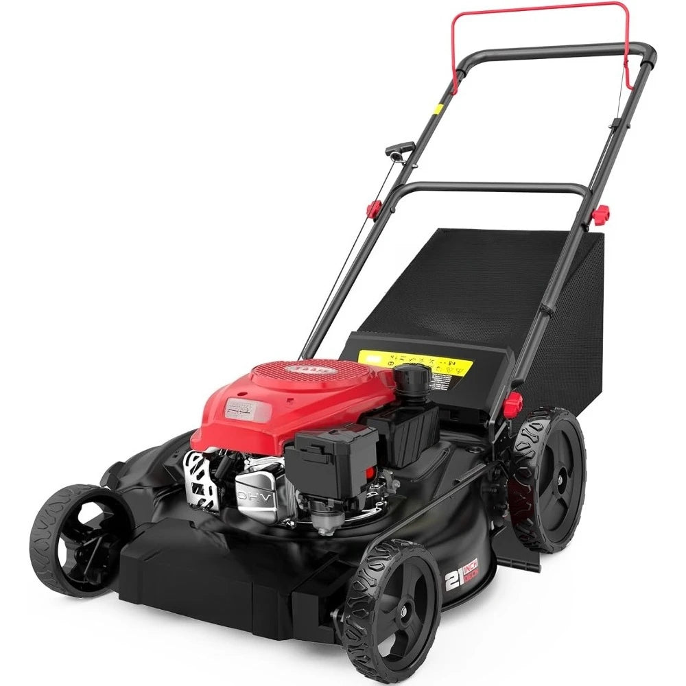 US Shipping Hot New 21 Inch 144cc 4-Cycle OHV Engine 3-in-1 Walk Behind Push Gas Lawn Mower