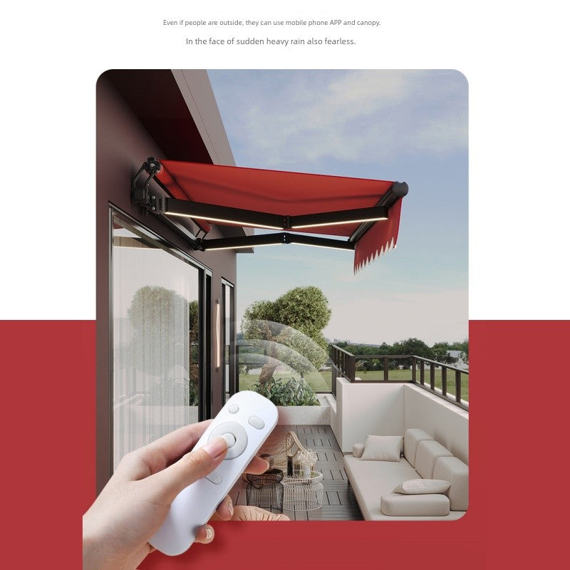 Facade Courtyard Balcony Aluminum Alloy For Home Windproof Retractable