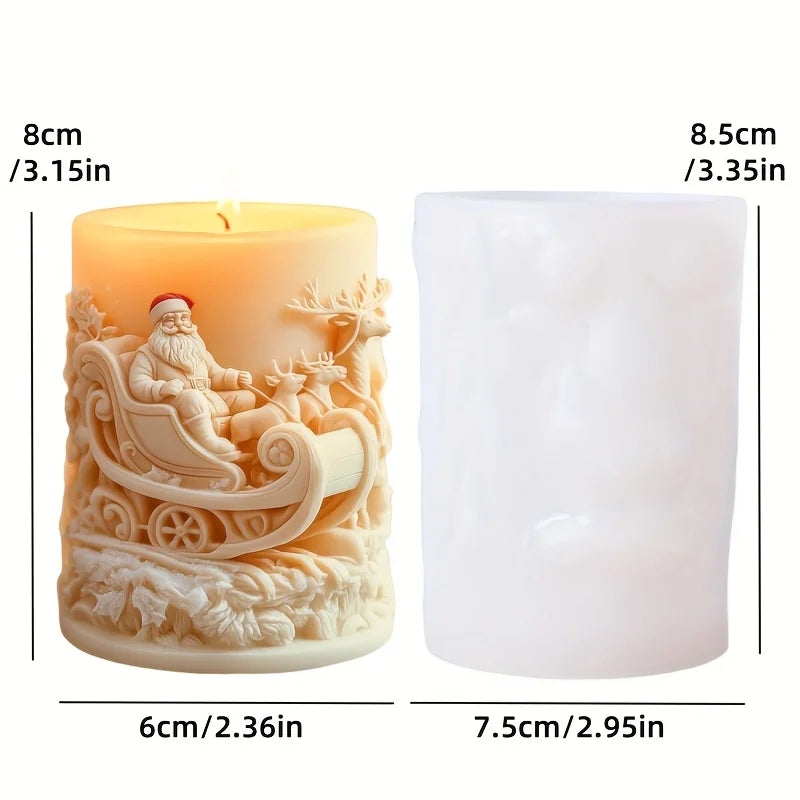 Christmas House Fragrance Candle Silicone Mold