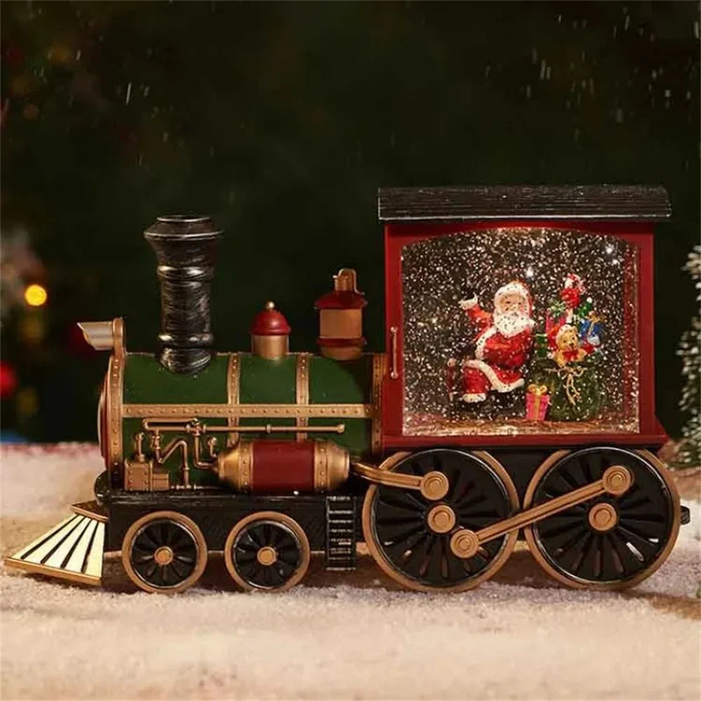 2025 Christmas Gift Train Crystal Ball Ornament
